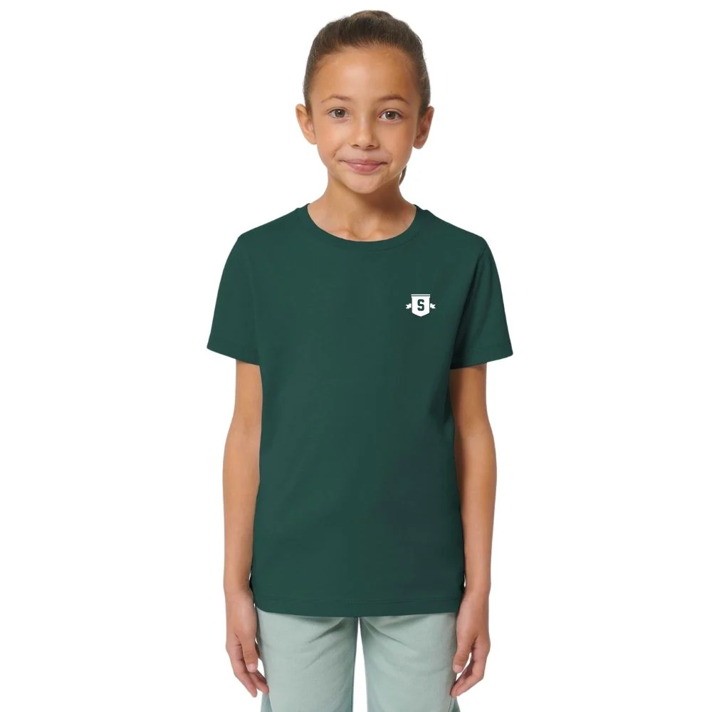 Kids Mini Shield T-Shirt Glazed Green - Image 2
