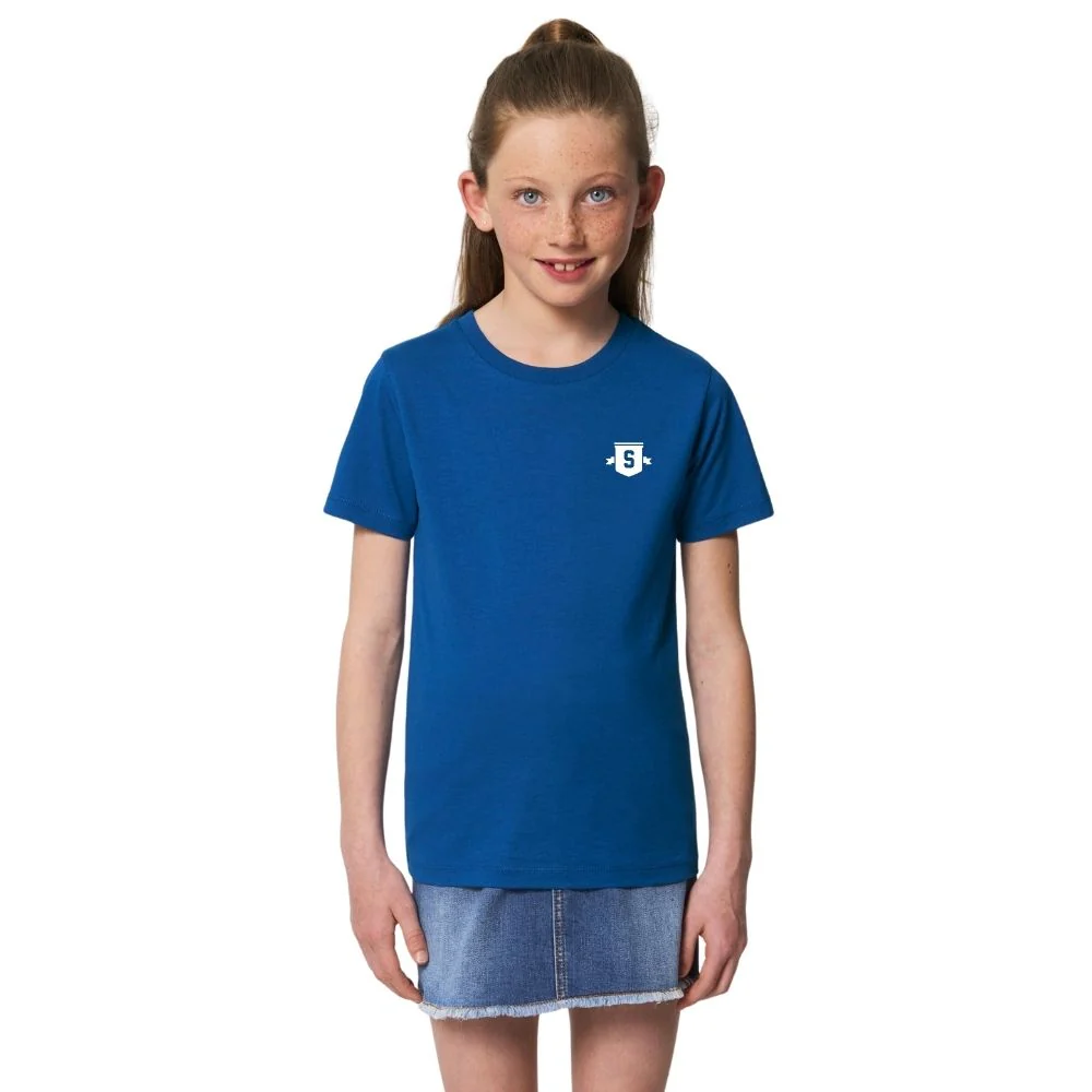 Kids Mini Shield T-Shirt Majorelle Blue - Image 2