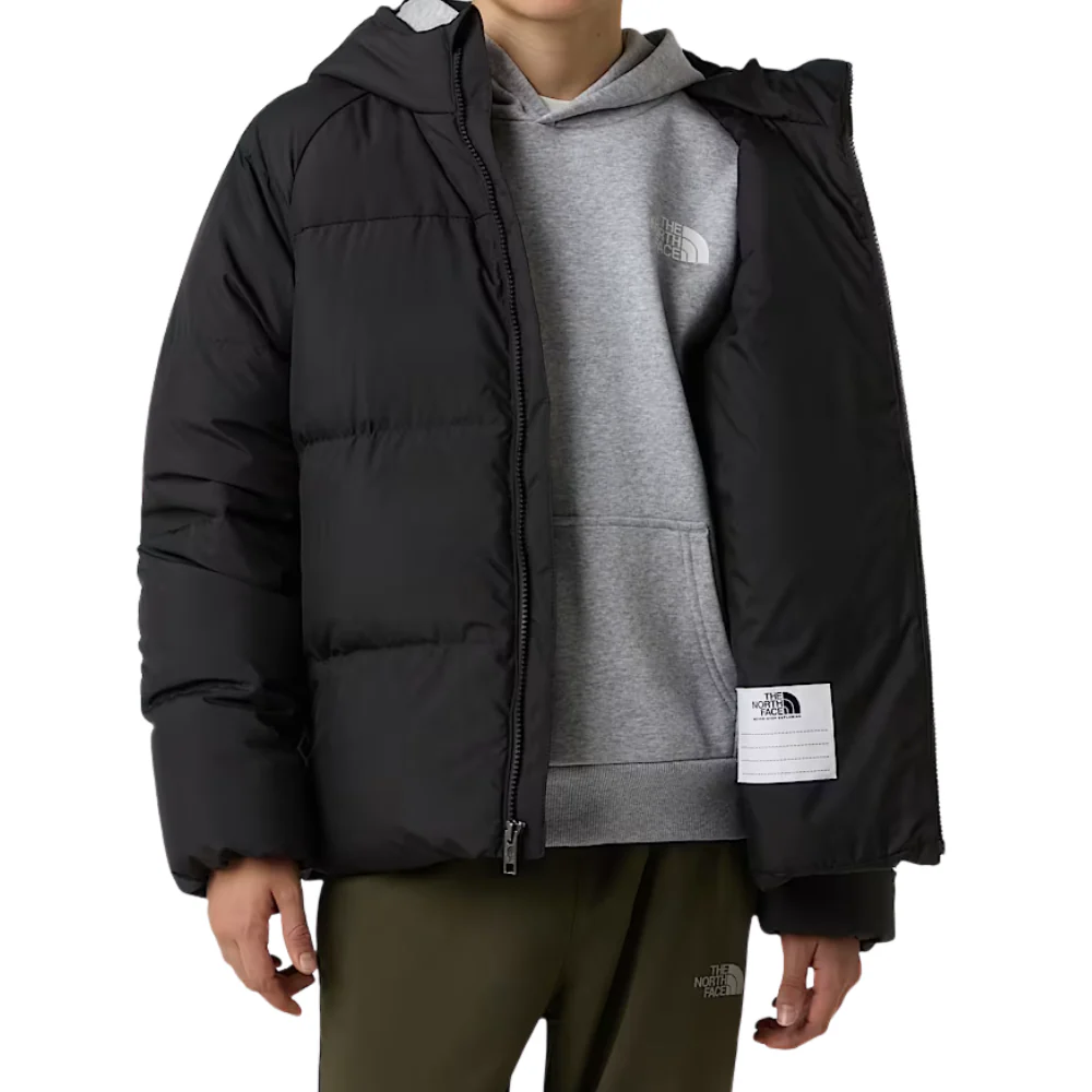 Kids North Down Hooded Jacket TNF Black - Image 3
