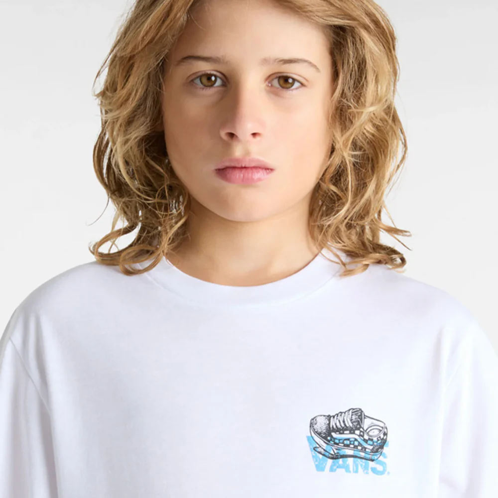Kids Old Skool T-shirt White - Image 4
