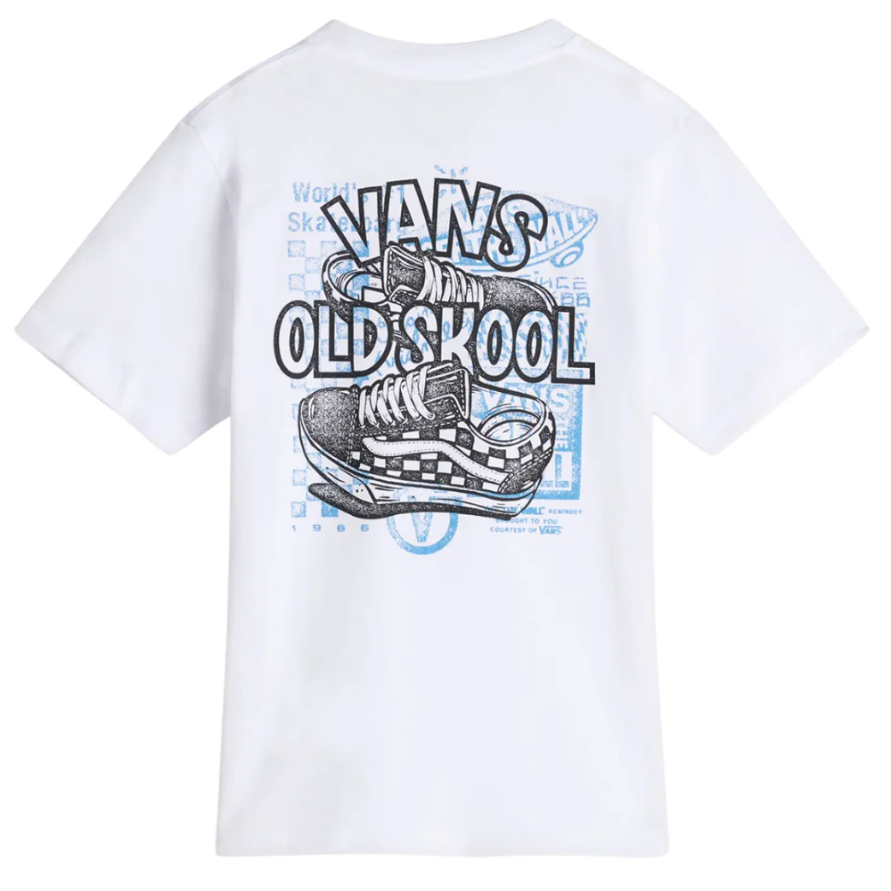 Kids Old Skool T-shirt White - Image 6