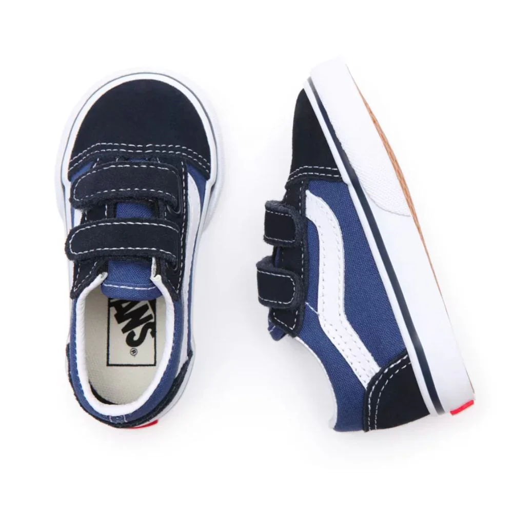 Kids Old Skool V Navy - Image 4