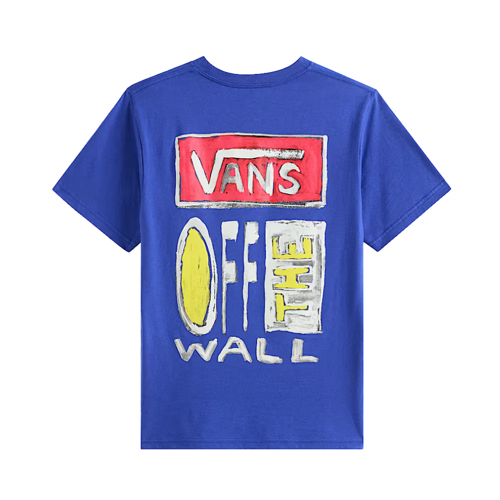 Kids On Canvas T-Shirt Royal Cobalt - Image 2