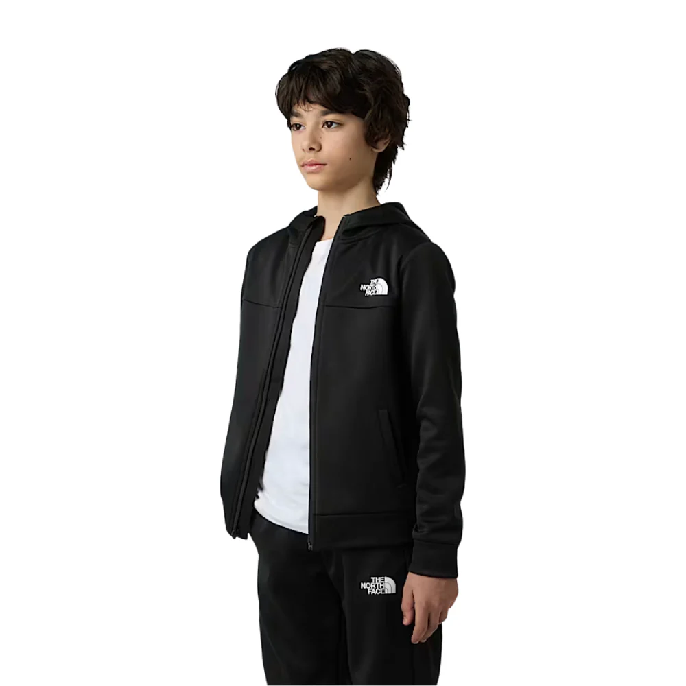 Kids Reaxion Full Zip Hoodie Black - Image 10