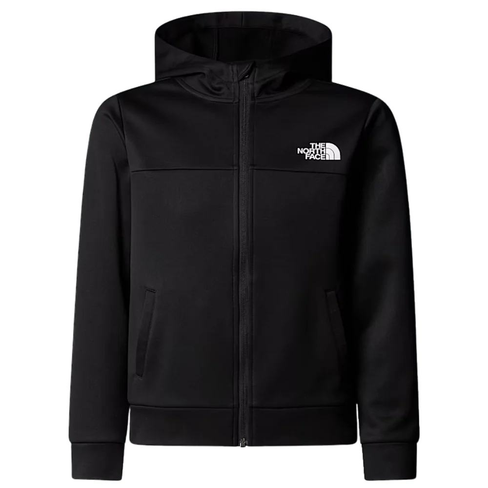 Kids Reaxion Full Zip Hoodie Black - Image 2