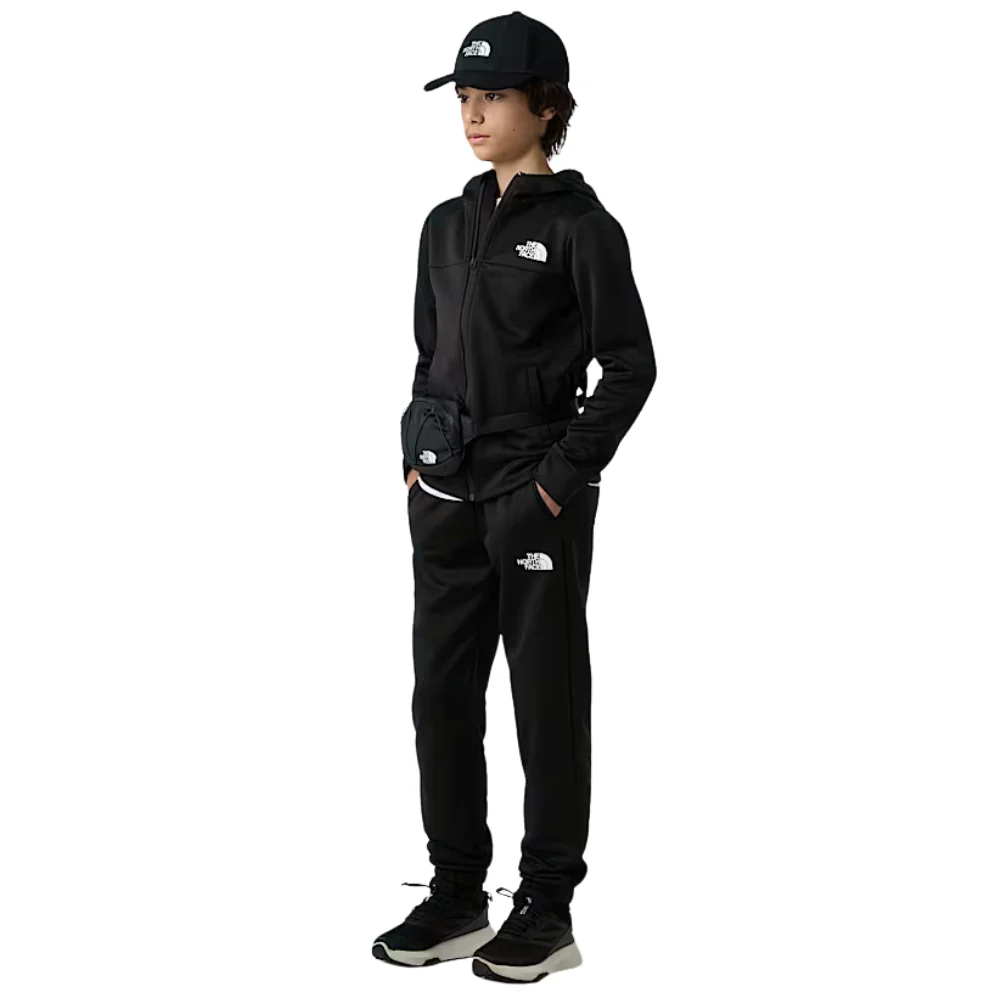 Kids Reaxion Full Zip Hoodie Black - Image 3