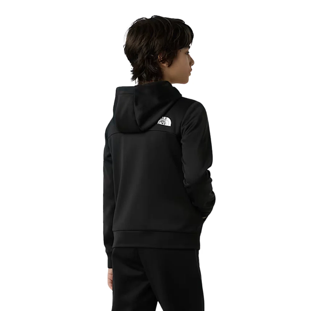Kids Reaxion Full Zip Hoodie Black - Image 6