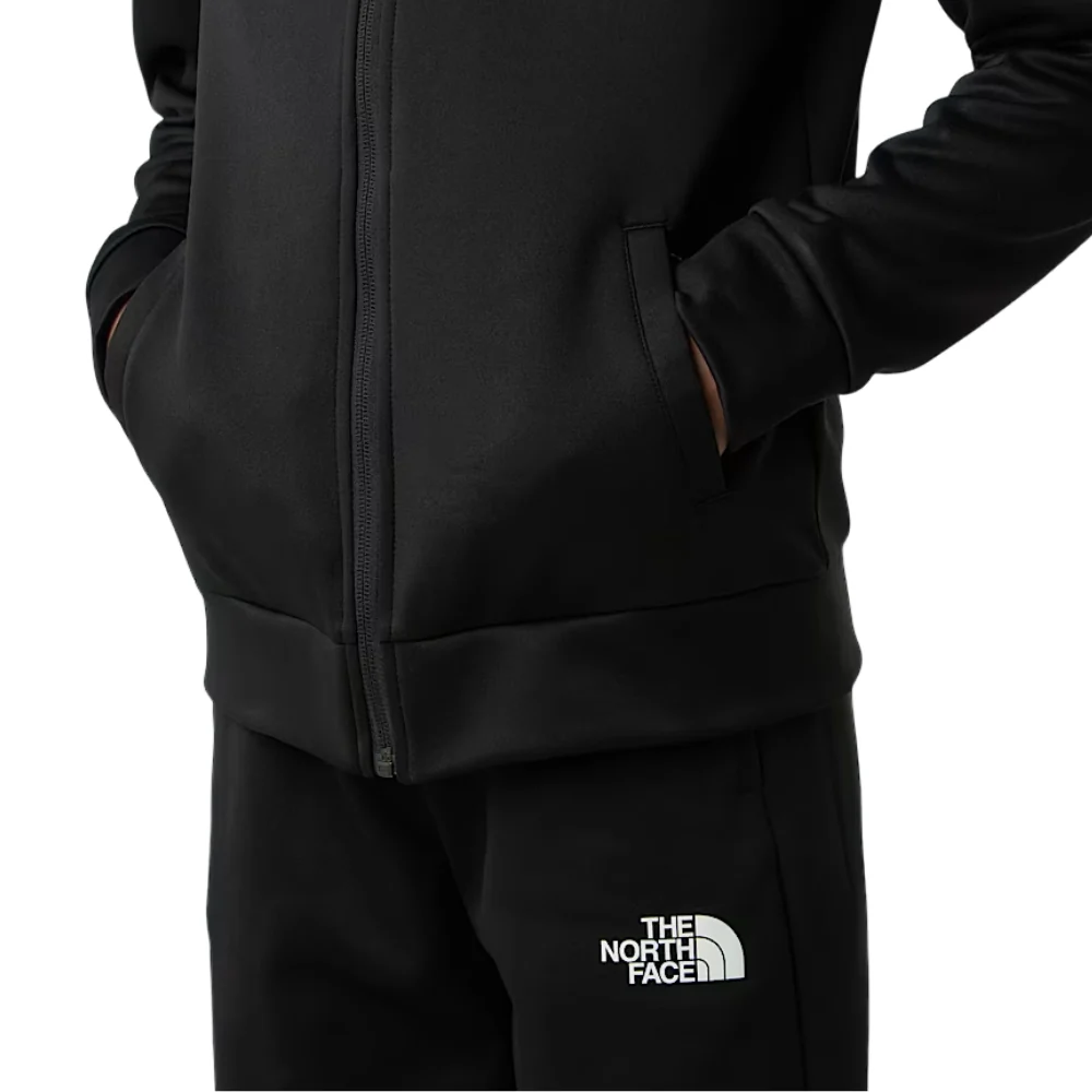 Kids Reaxion Full Zip Hoodie Black - Image 8