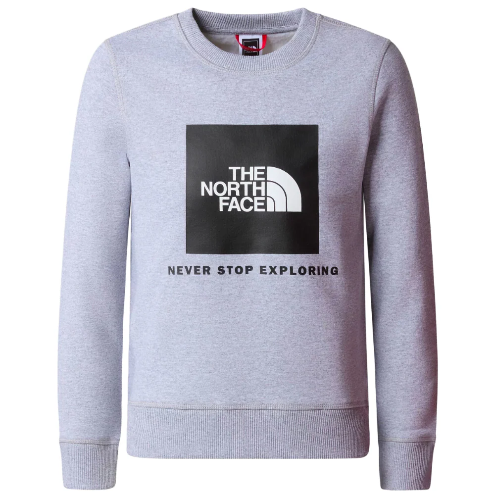 Kids Redbox Crew Sweater TNF Light Grey Heater/TNF Black
