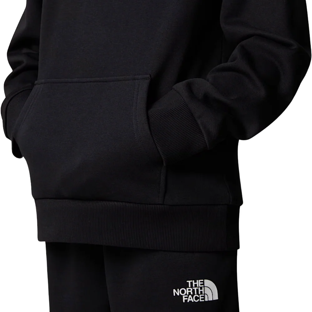 Kids Simple Dome Hoodie TNF Black - Image 6