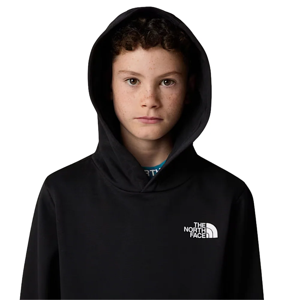 Kids Simple Dome Hoodie TNF Black - Image 7