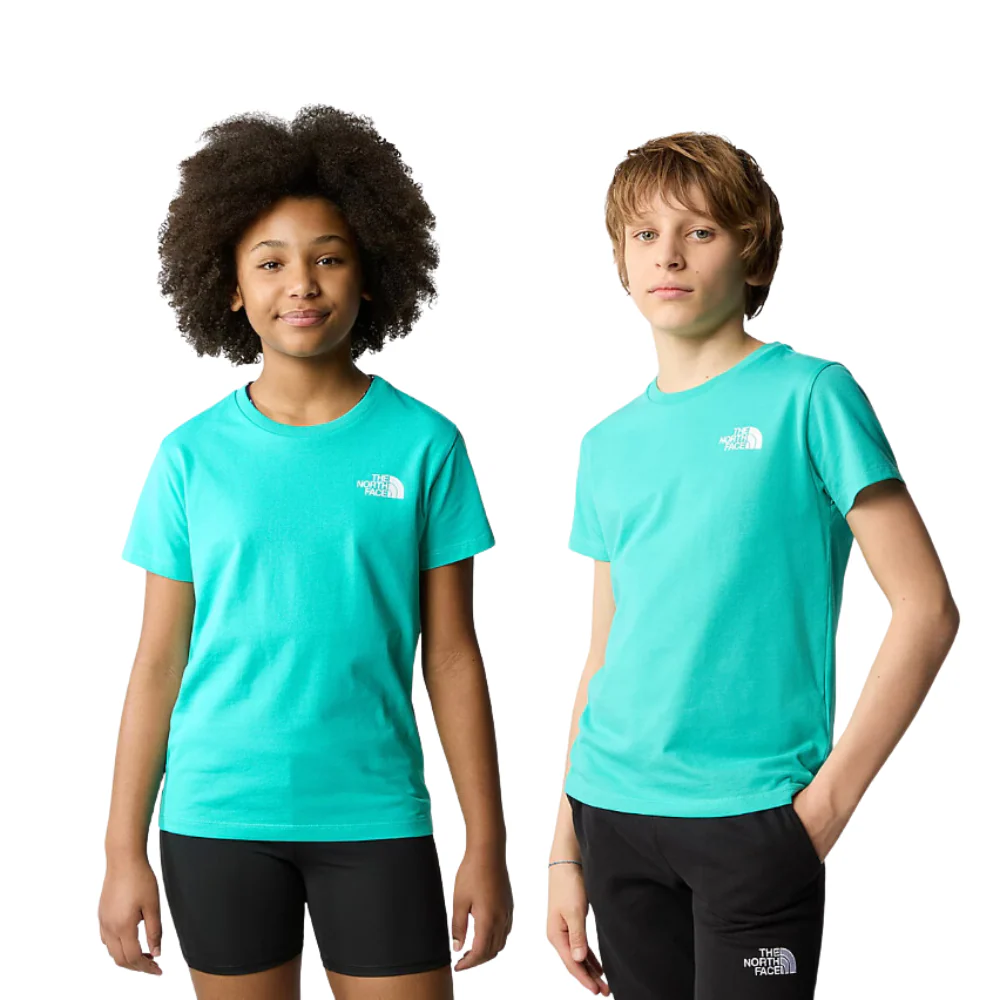 Kids Simple Dome T-shirt Geyser Aqua - Image 3