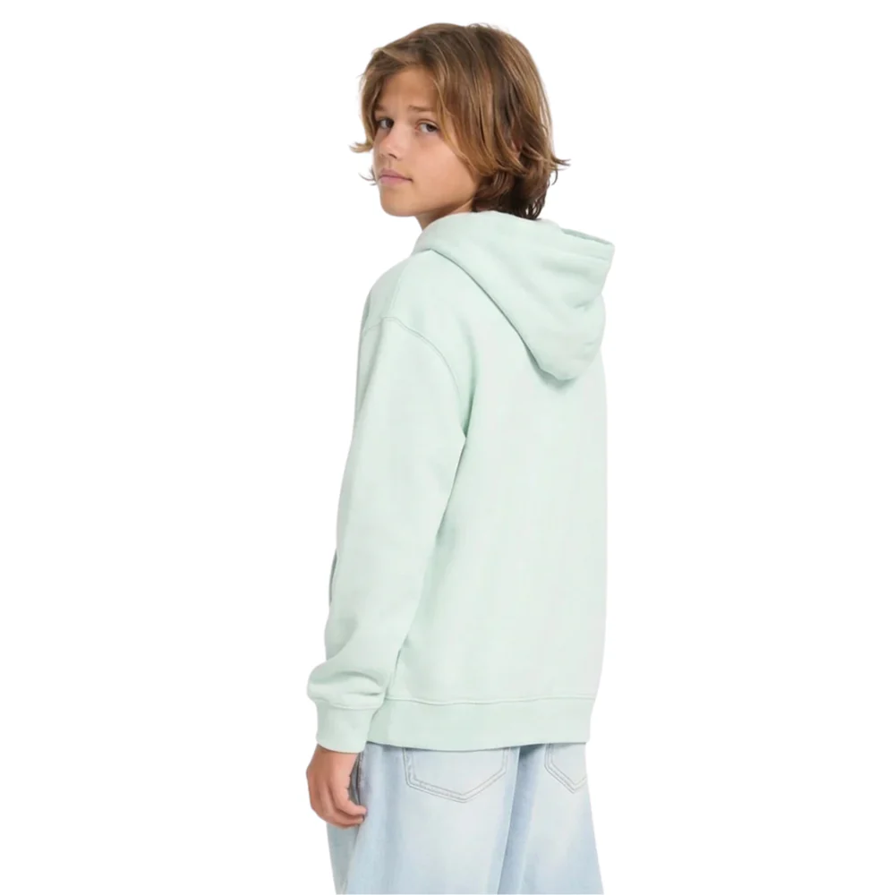 Kids Single Stone Hoodie Pale Aqua - Image 4