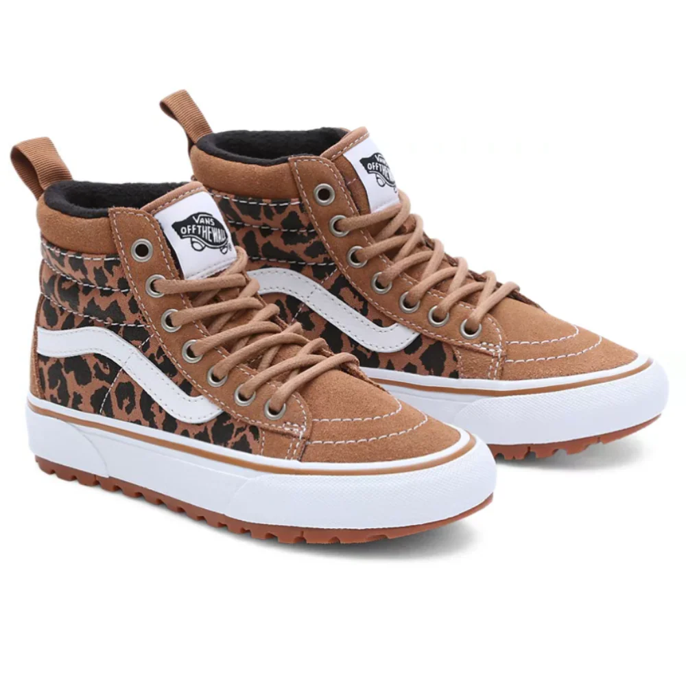 Kids Sk8-Hi MTE-1 Leopard Brown/True White - Image 2