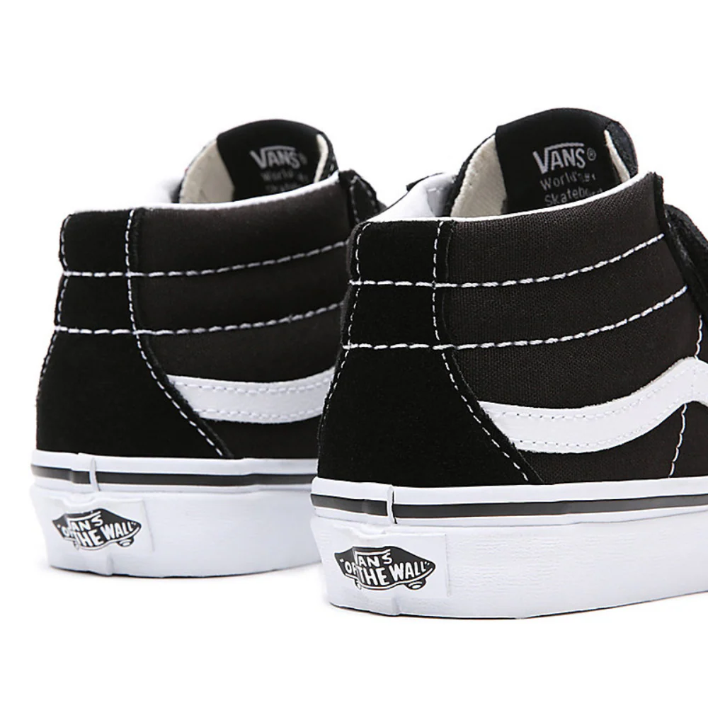 Kids Sk8-Mid Reissue V Black/True White - Image 4