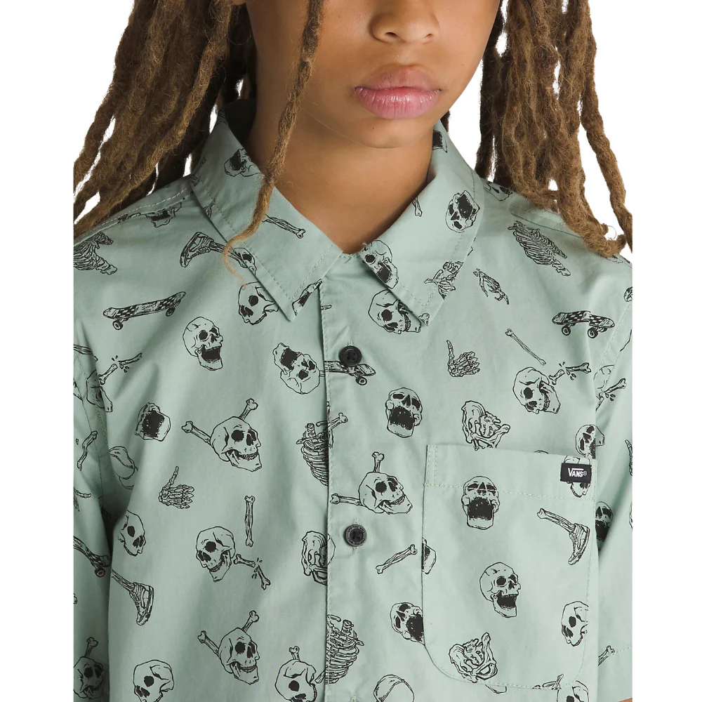 Kids Skeleton Shirt Iceberg Green - Image 4