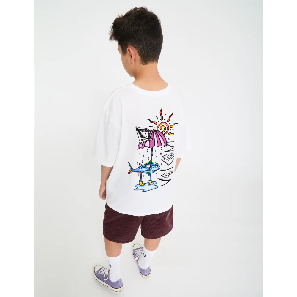 Kids Sunfish Basic T-Shirt White - Image 2