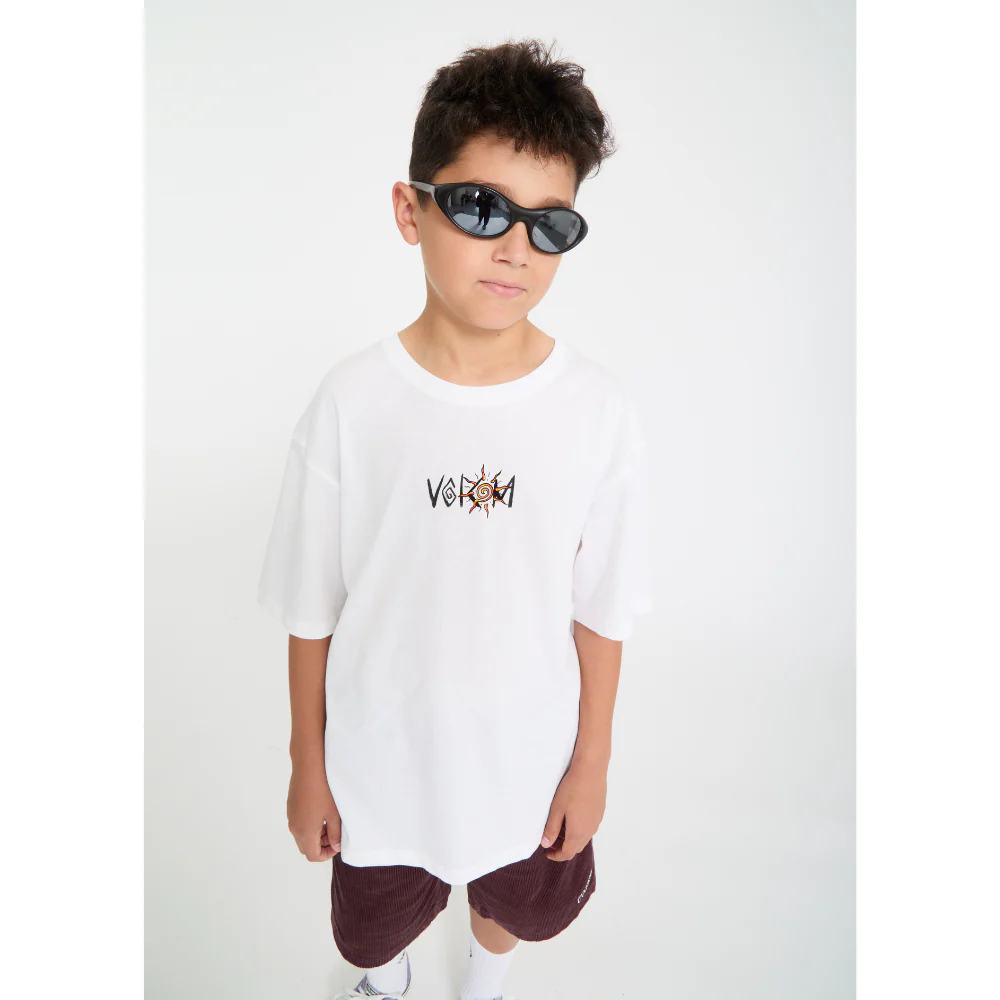 Kids Sunfish Basic T-Shirt White - Image 4