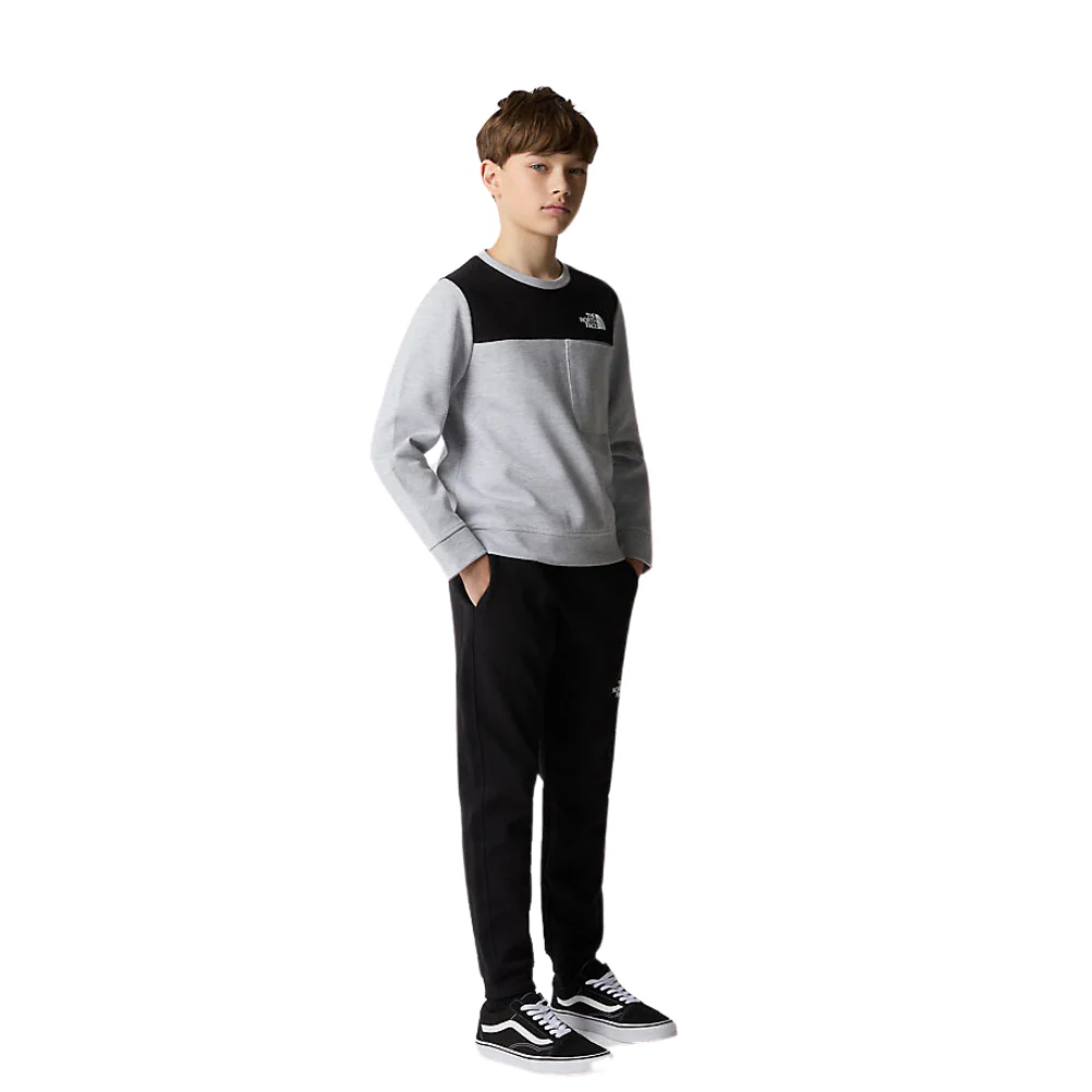Kids Tech Crew Sweater TNF Light Grey Heather - Image 4