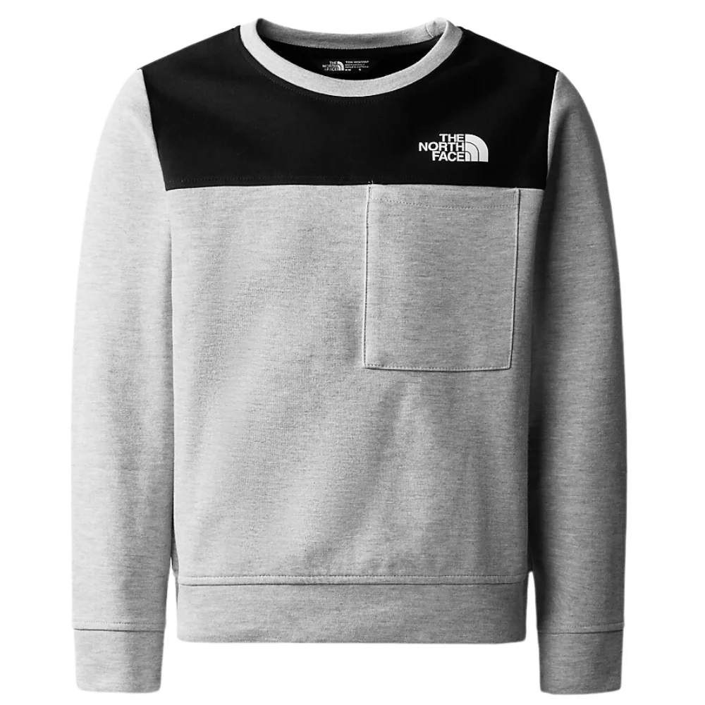 Kids Tech Crew Sweater TNF Light Grey Heather - Image 5