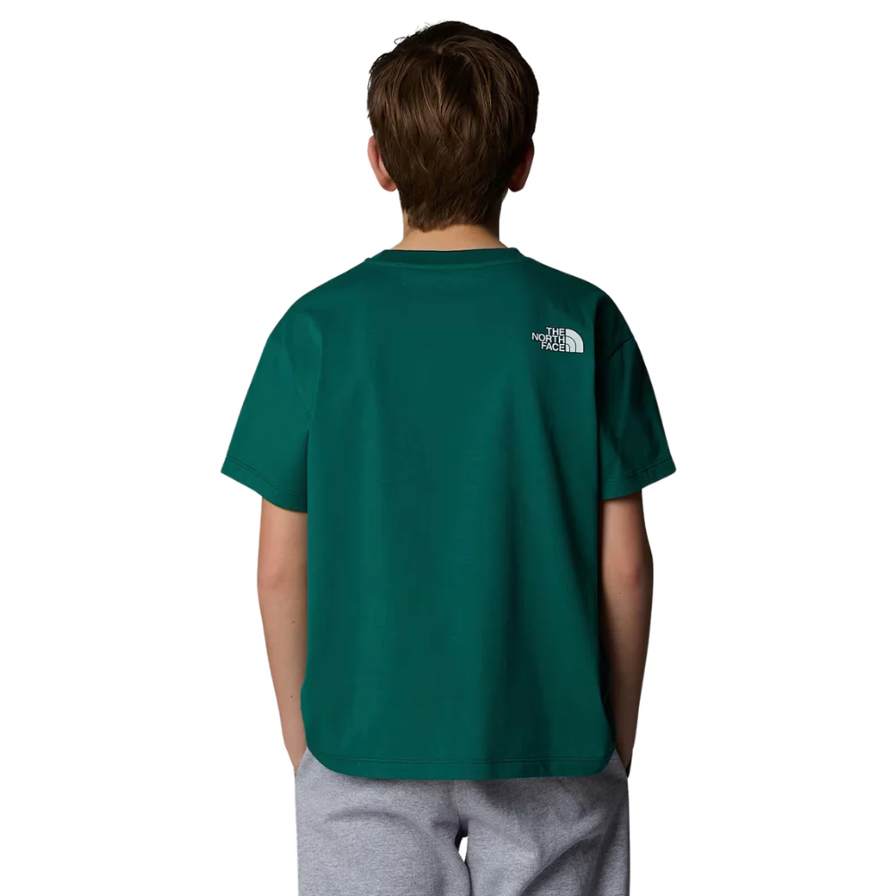 Kids Varsity Graphic Oversized T-Shirt Evergreen - Image 3