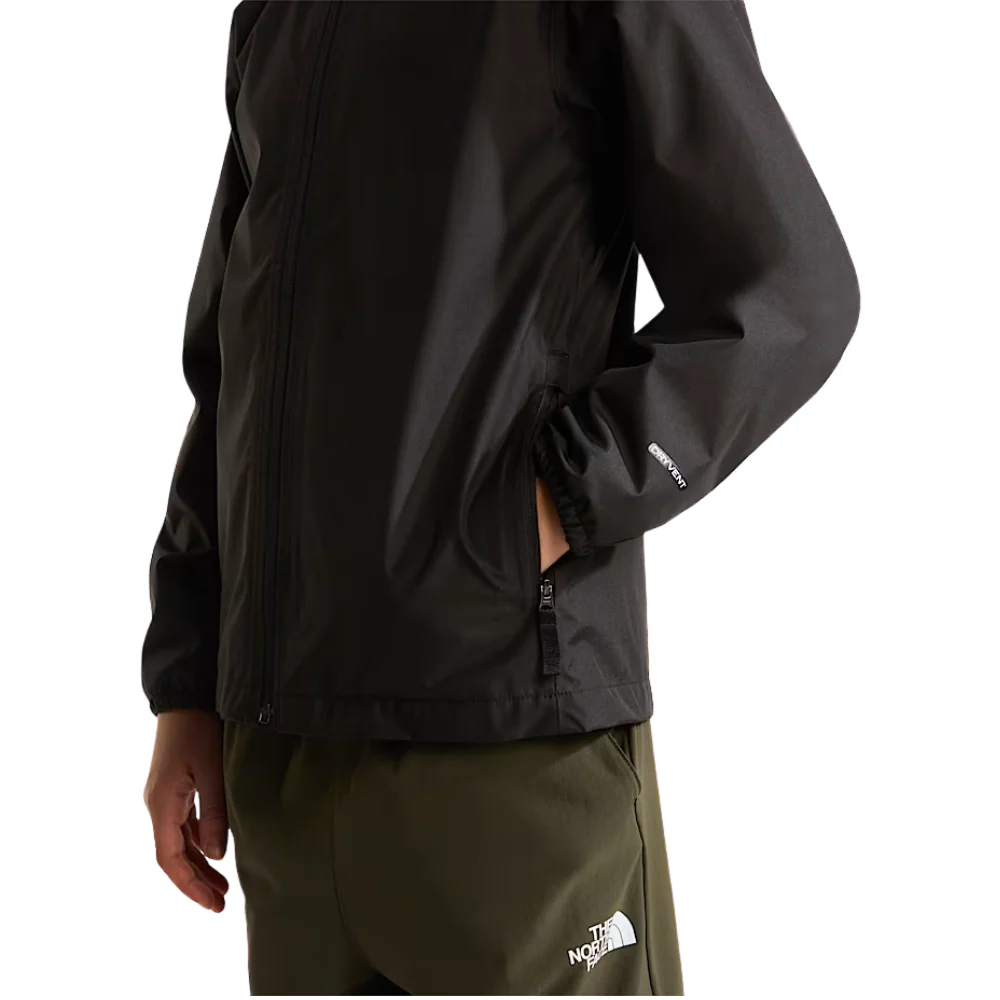 Kids Zipline Rain Jacket TNF Black - Image 8