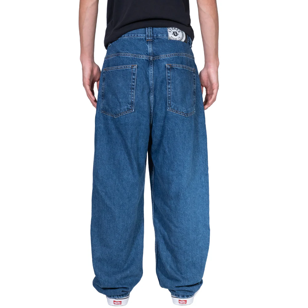 King Concrete Baggy Denim Pants Dark Blue - Image 2