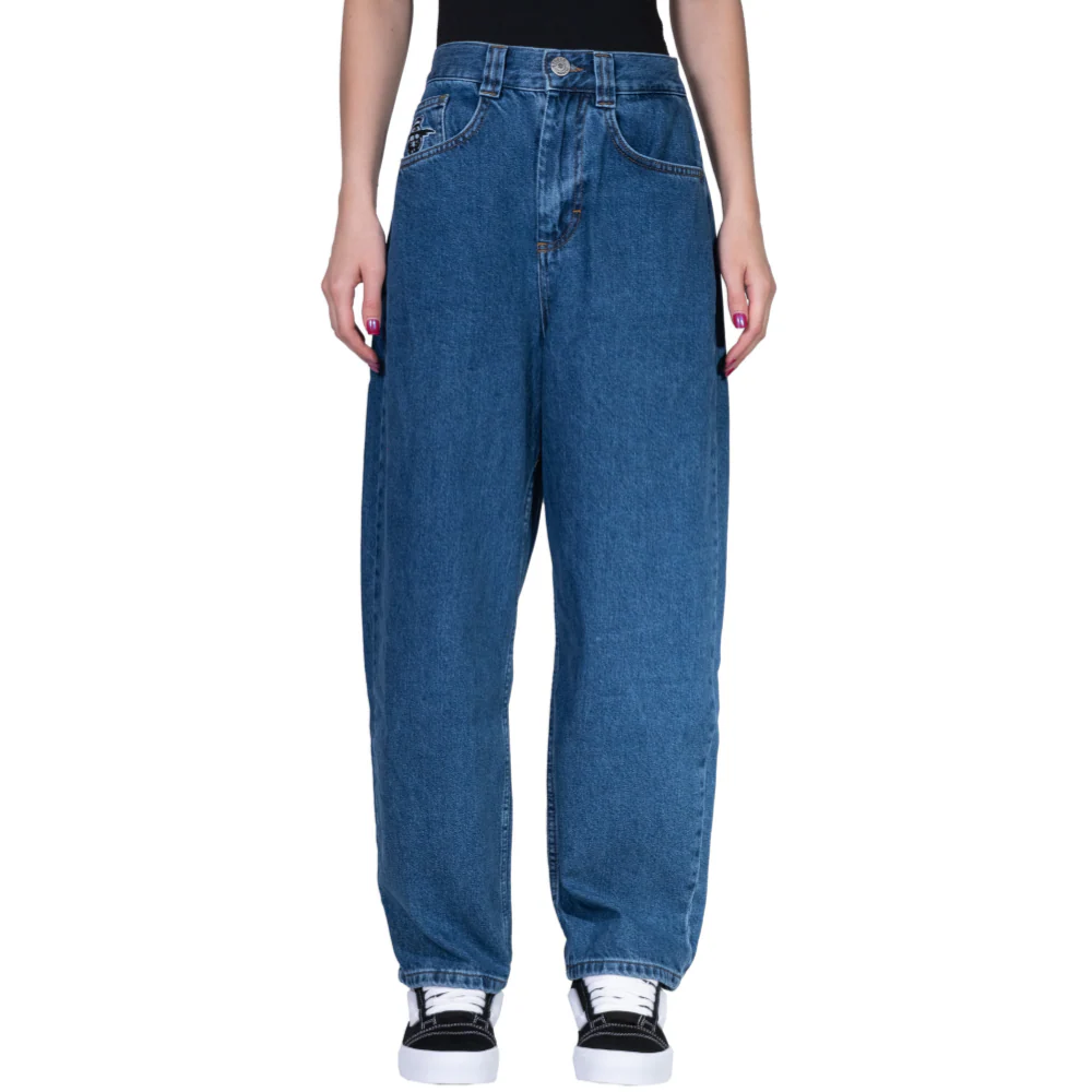 King Concrete Baggy Denim Pants Dark Blue - Image 3