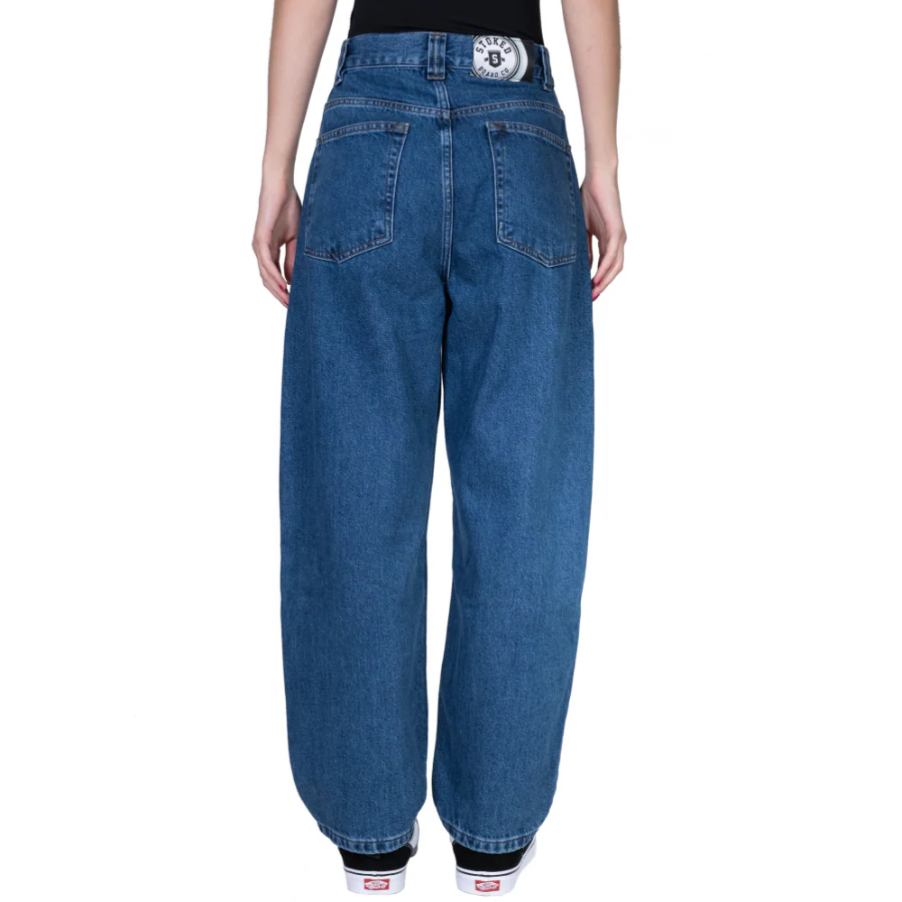 King Concrete Baggy Denim Pants Dark Blue - Image 4