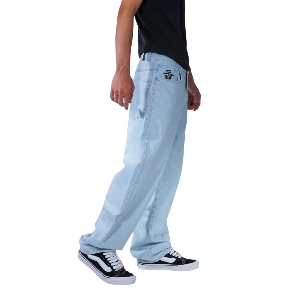 King Concrete Baggy Denim Pants Light Blue - Image 3