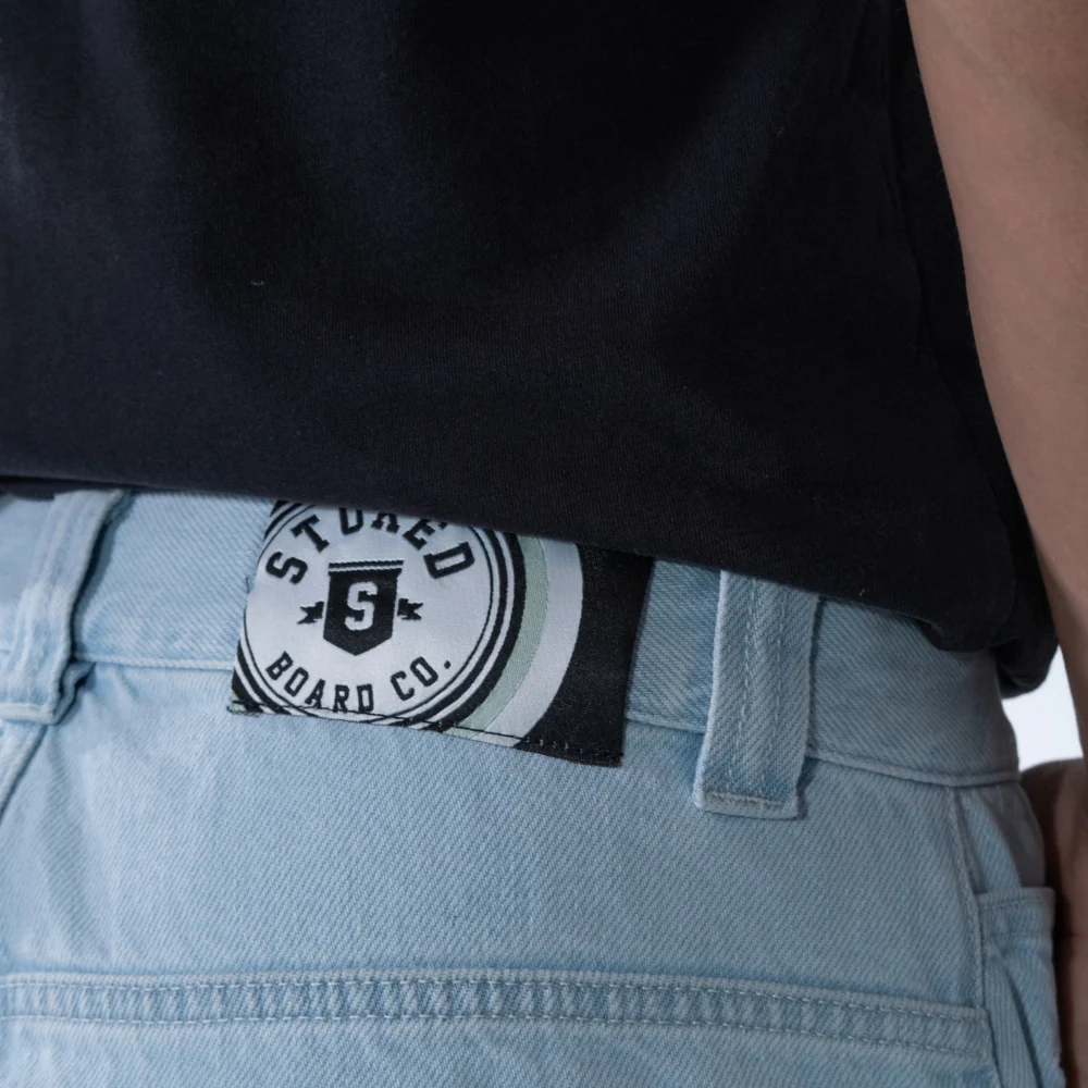 King Concrete Baggy Denim Pants Light Blue - Image 7