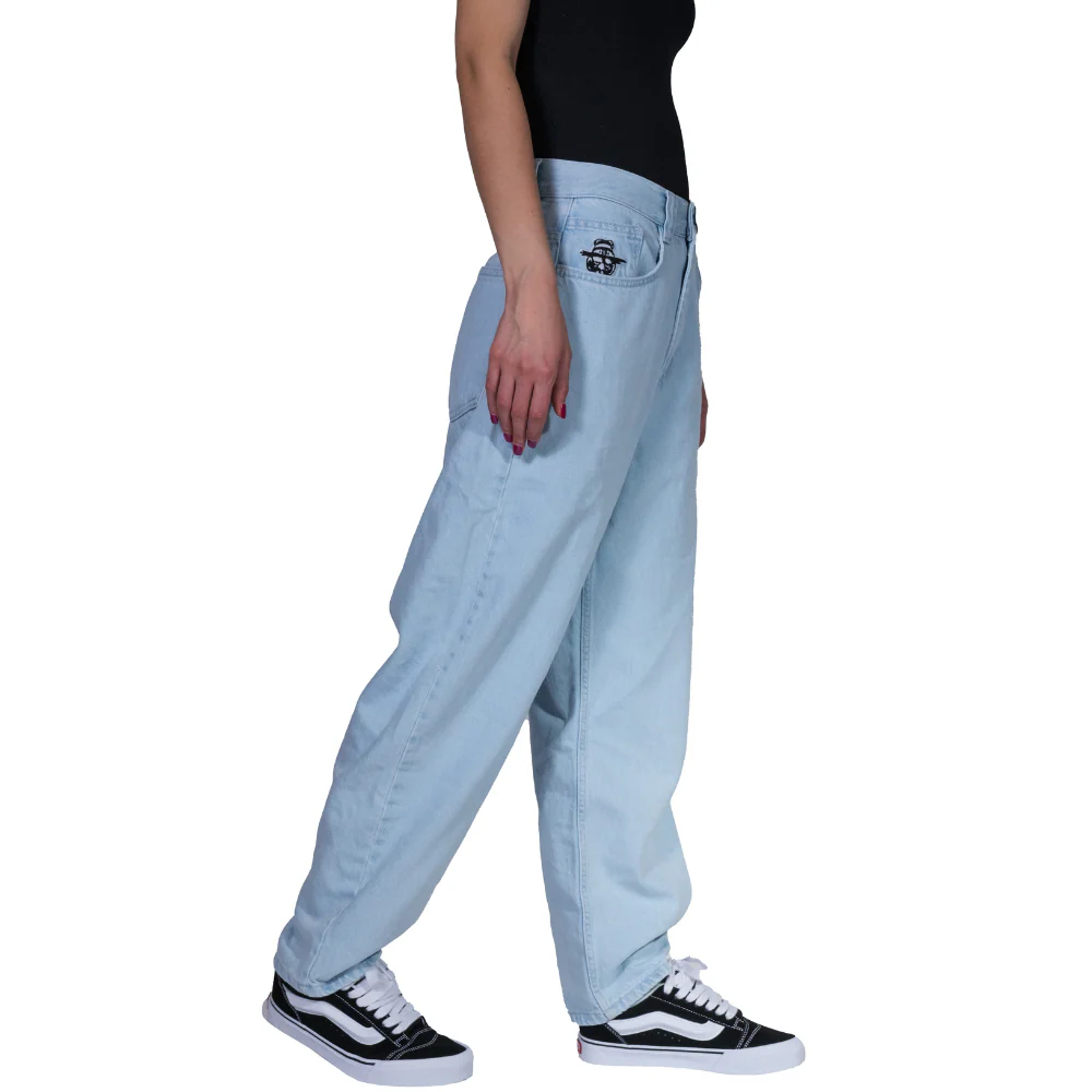King Concrete Baggy Denim Pants Light Blue - Image 9