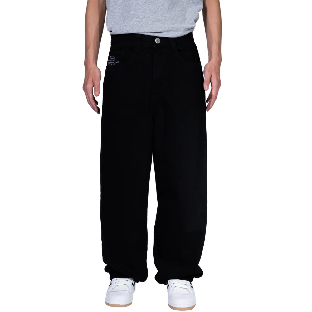 King Concrete Baggy Denim Pants True Black