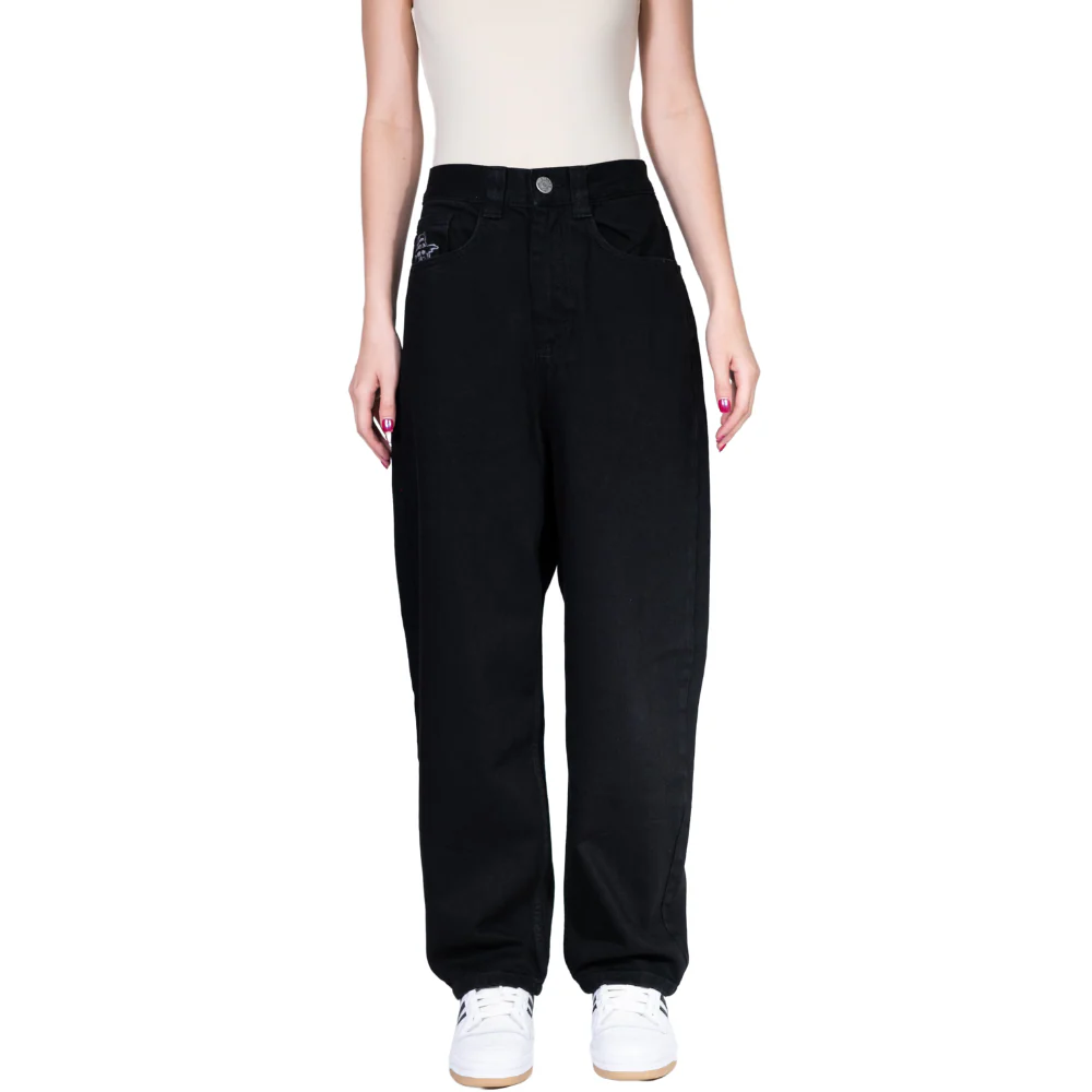 King Concrete Baggy Denim Pants True Black - Image 10