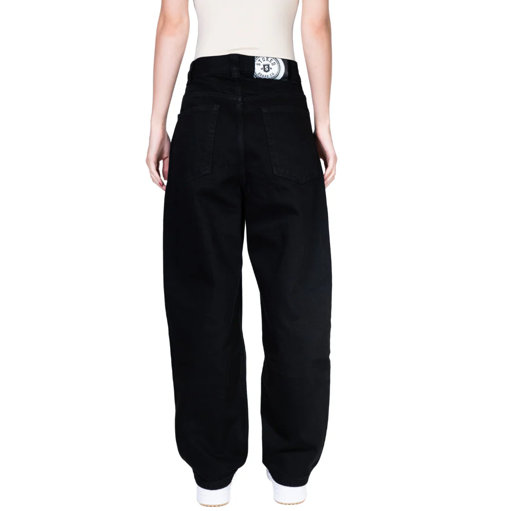 King Concrete Baggy Denim Pants True Black - Image 11