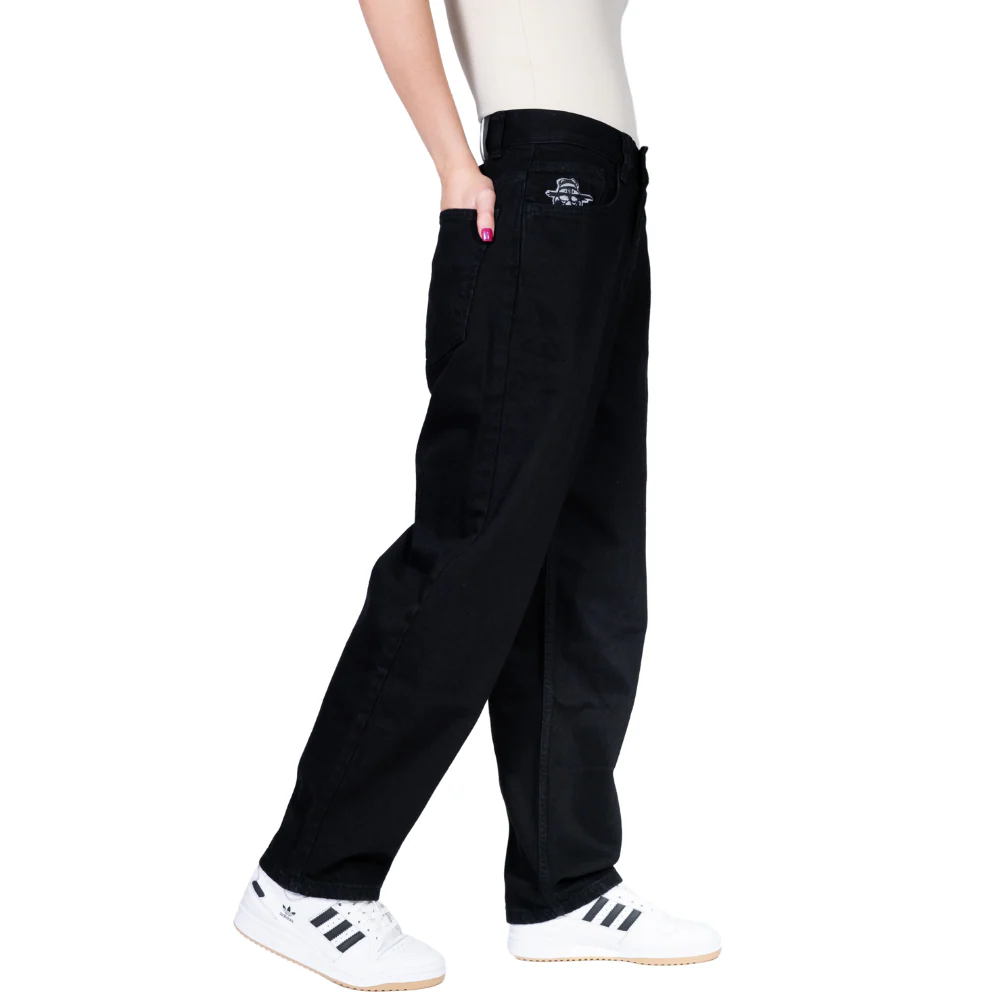 King Concrete Baggy Denim Pants True Black - Image 12