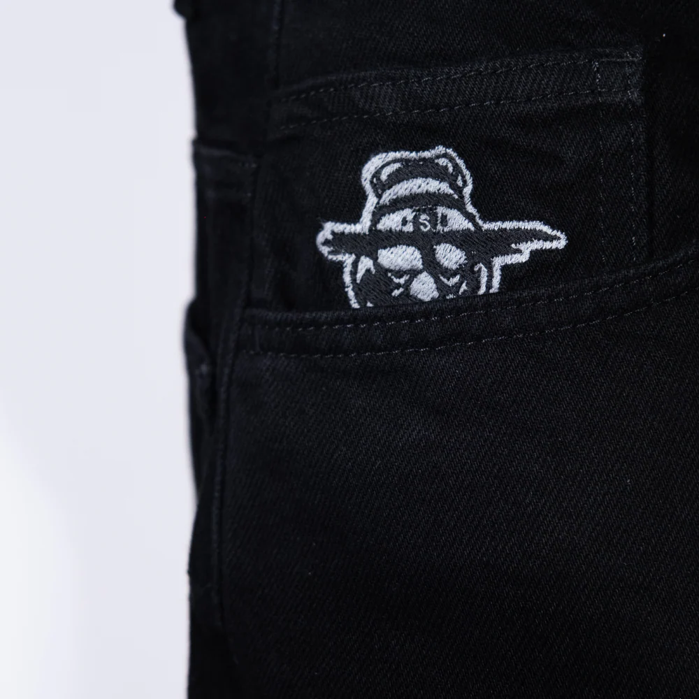 King Concrete Baggy Denim Pants True Black - Image 14