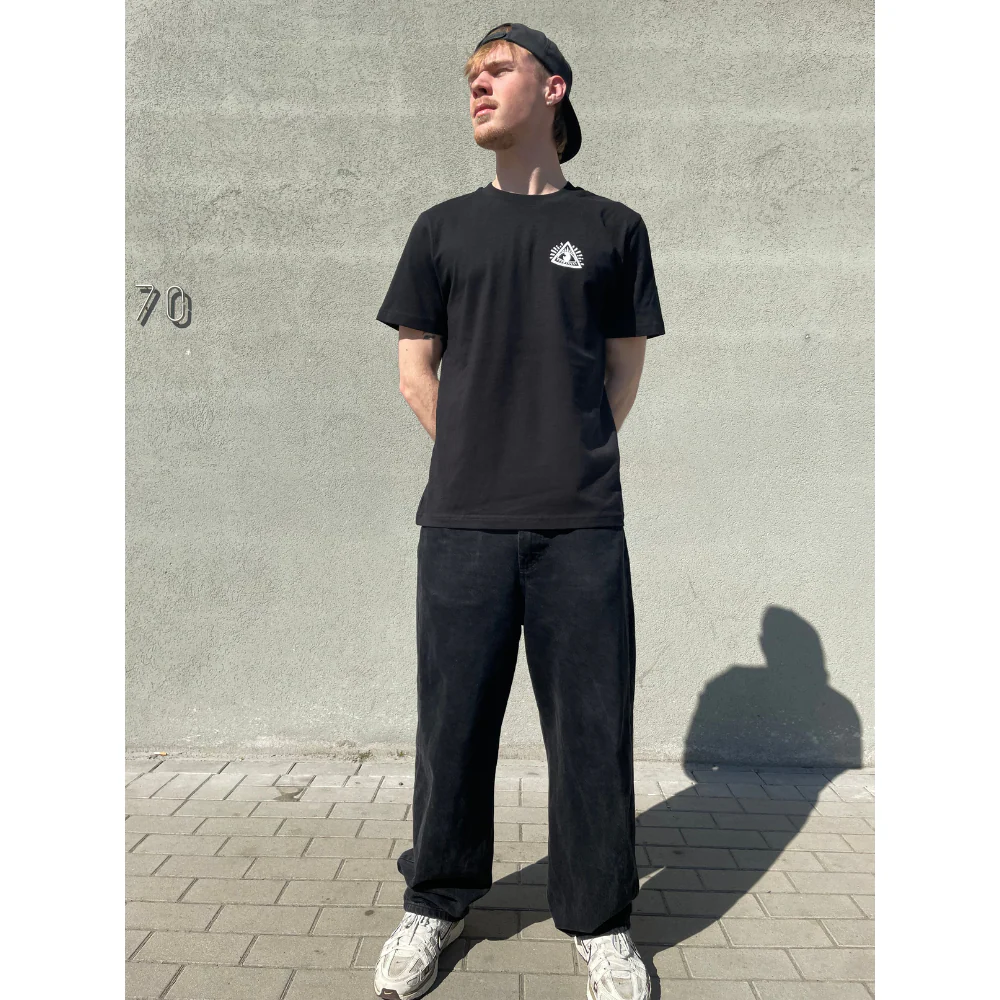 King Concrete Baggy Denim Pants True Black - Image 2