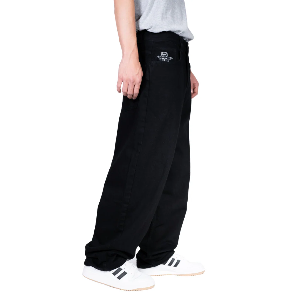 King Concrete Baggy Denim Pants True Black - Image 7