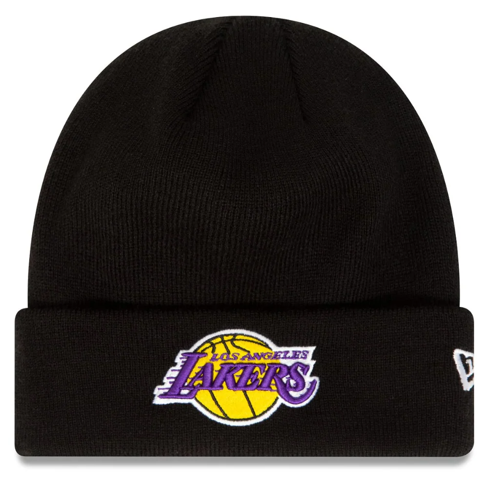 LA Lakers Essential Cuff Beanie Black