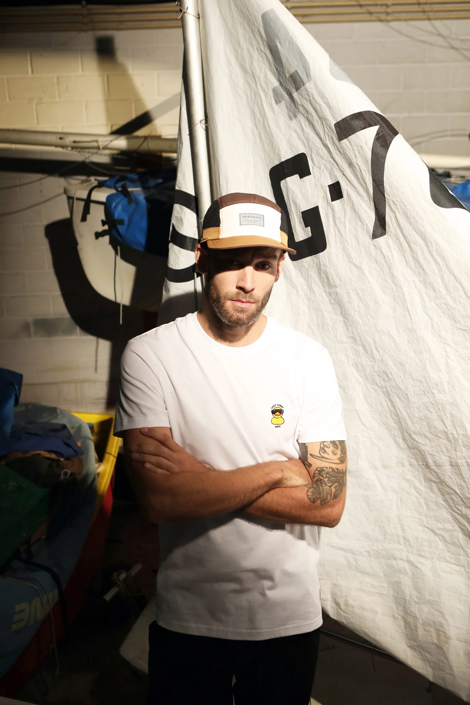 Lazy Sunny Day Emb Tee White - Image 2