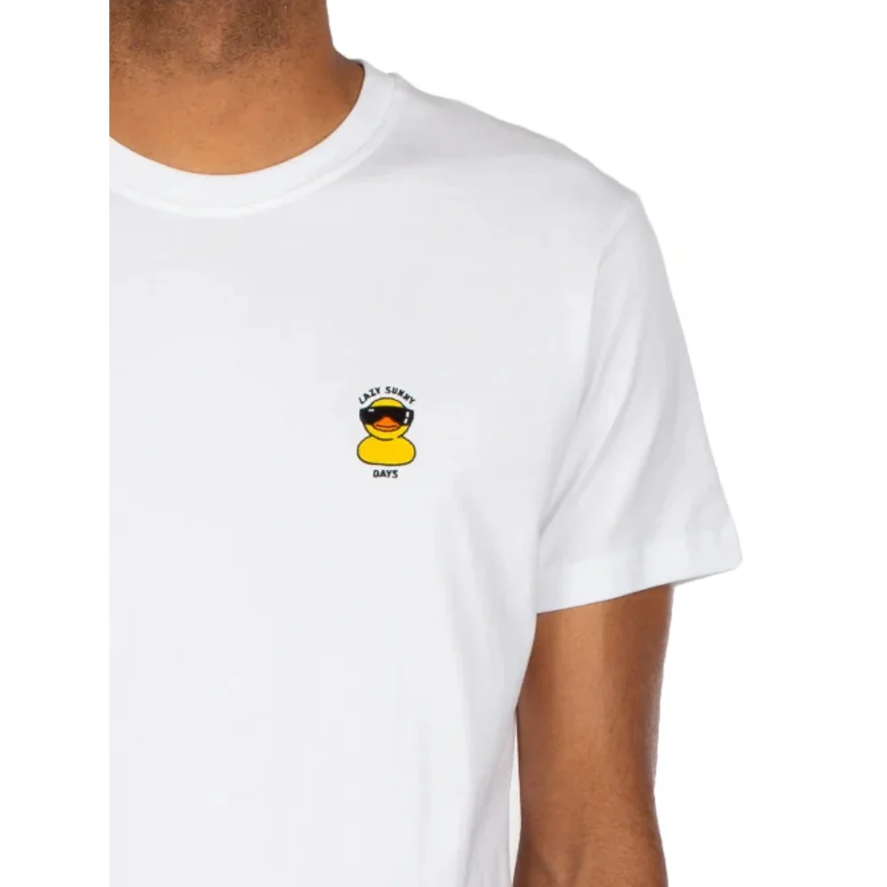 Lazy Sunny Day Emb Tee White - Image 3