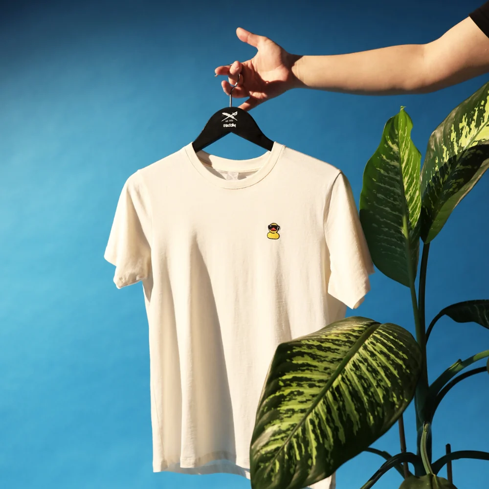Lazy Sunny Day Emb Tee White - Image 6
