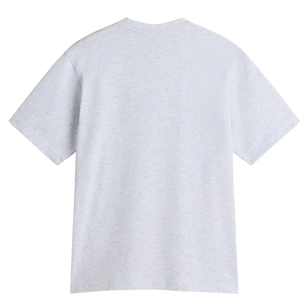 Left Chest Embroidered Logo Tee Light Grey Heather - Image 2