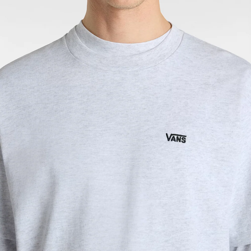 Left Chest Embroidered Logo Tee Light Grey Heather - Image 6