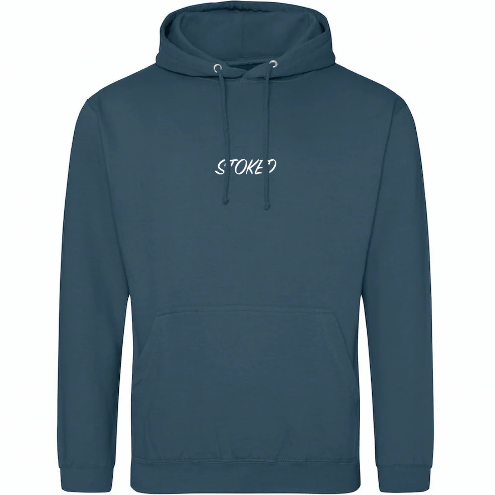 Lightweight Script Hoodie Airforce Blue