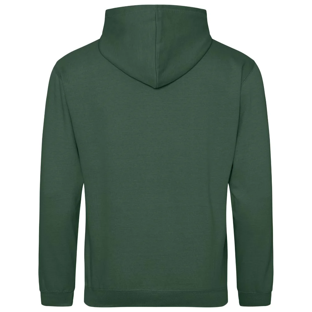 Lightweight Script Hoodie Bottle Green - Image 2