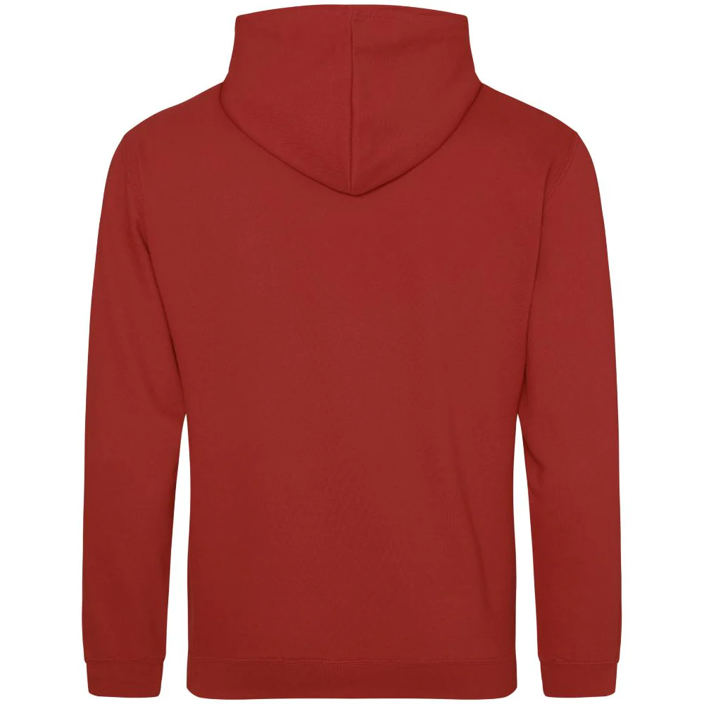 Lightweight Script Hoodie Brick Red - Image 2