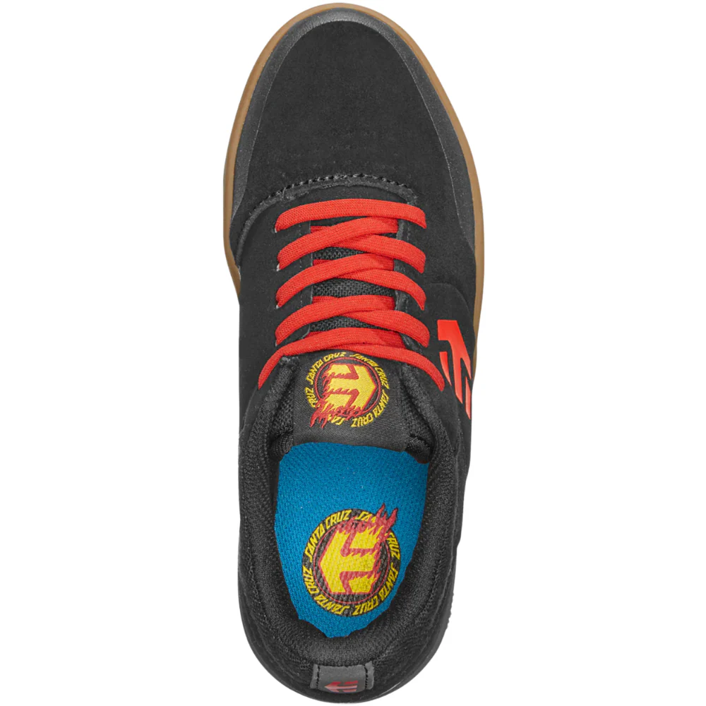 Little Kids Marana X Santa Cruz Black/ Red/ Gum - Image 3