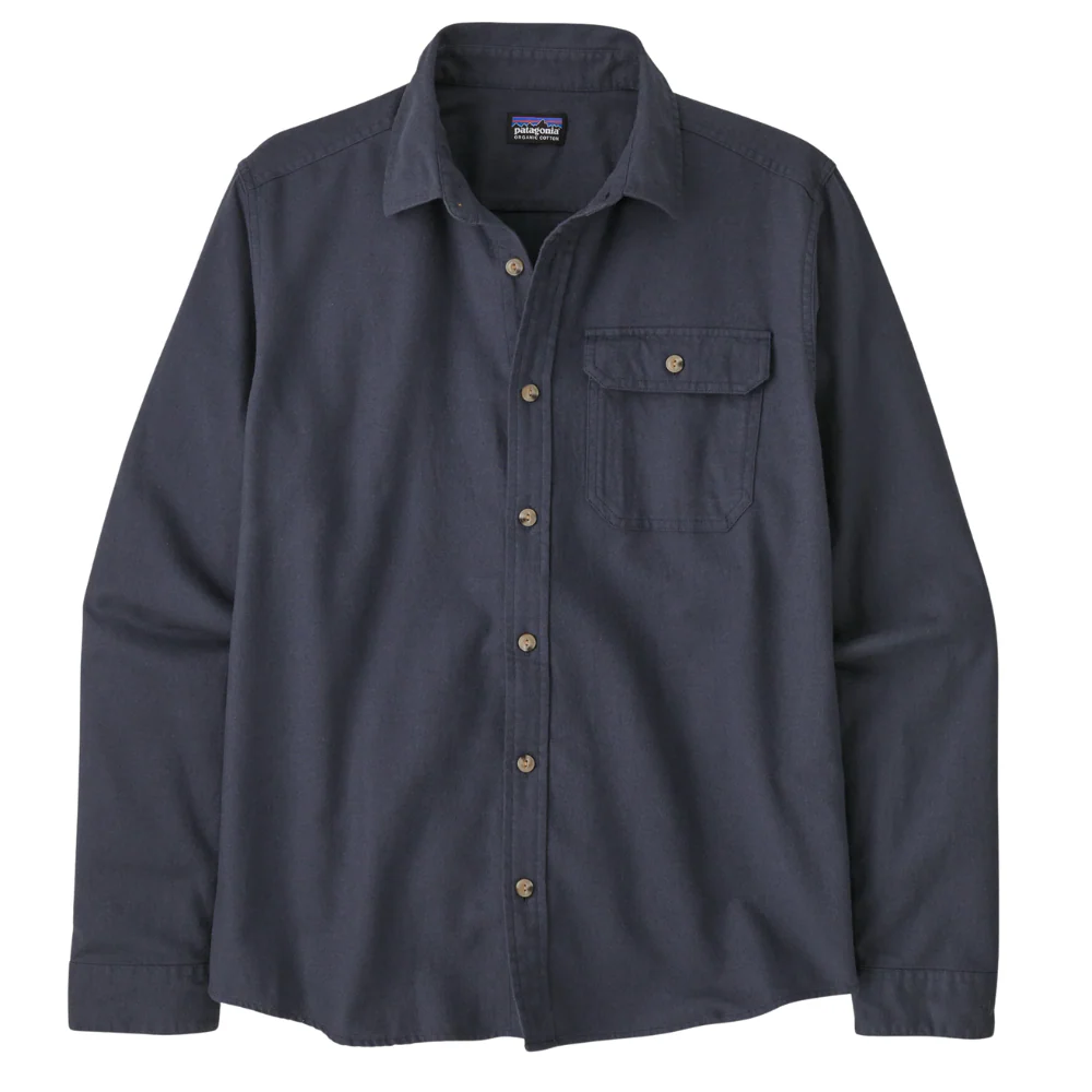 Long-Sleeved Lightweight Fjord Flannel Shirt Smolder Blue